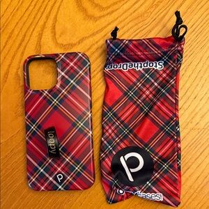 Plaid Red Phone Case by Loopy 13 pro max